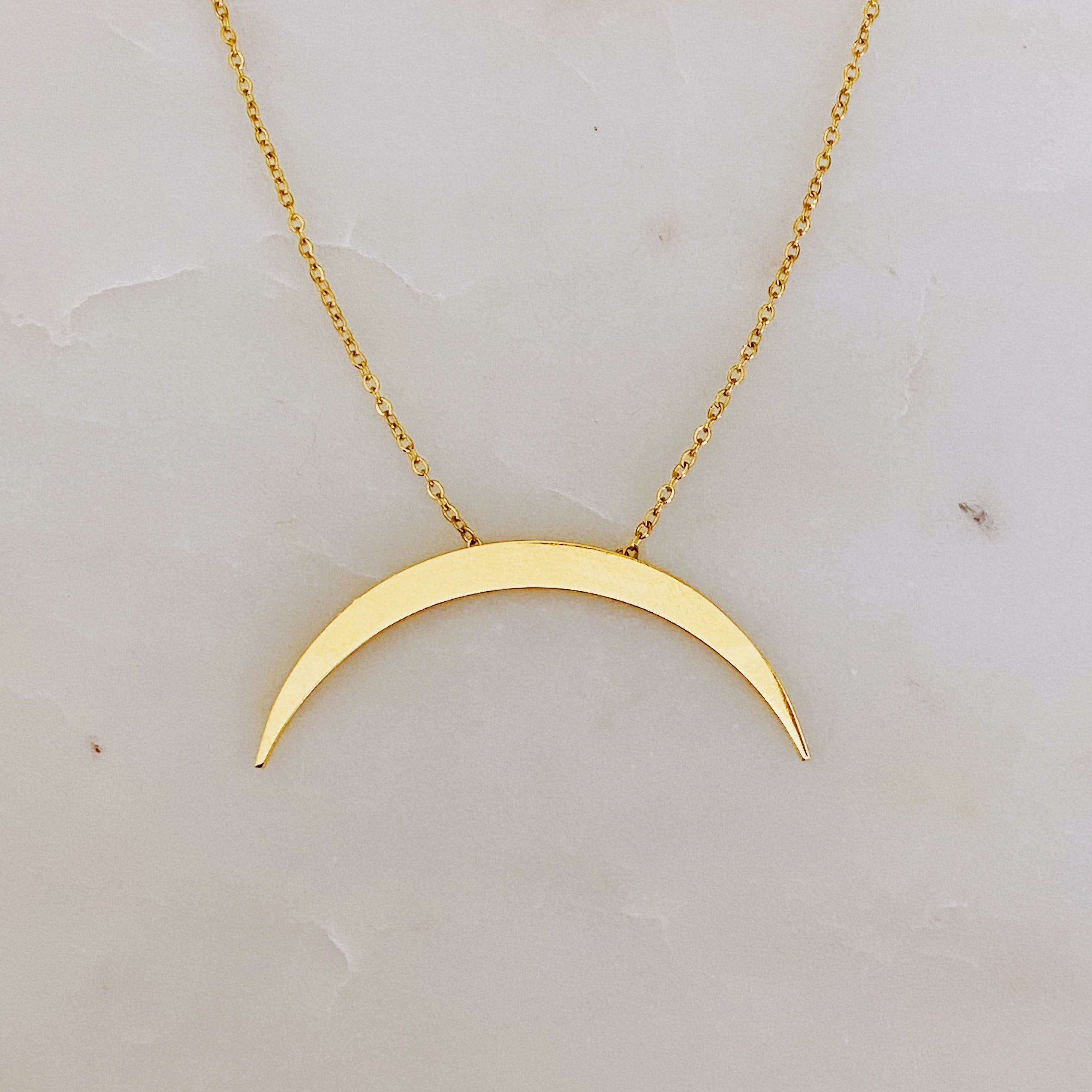 Glam Boho Crescent Necklace